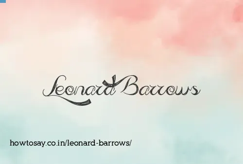 Leonard Barrows