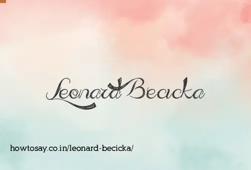 Leonard Becicka