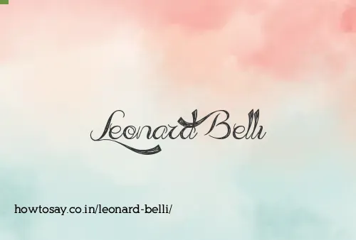 Leonard Belli