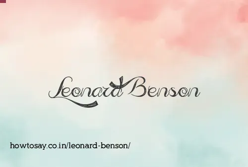 Leonard Benson