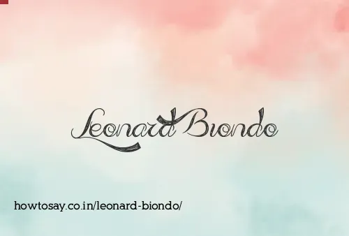 Leonard Biondo