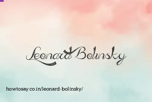 Leonard Bolinsky