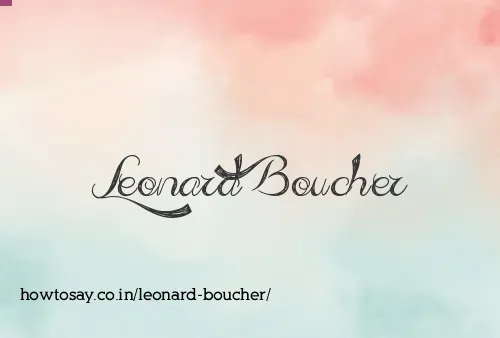 Leonard Boucher