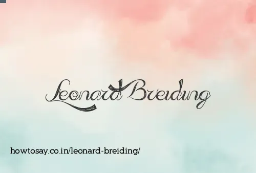 Leonard Breiding