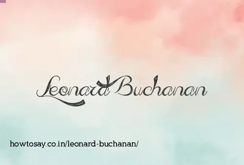 Leonard Buchanan