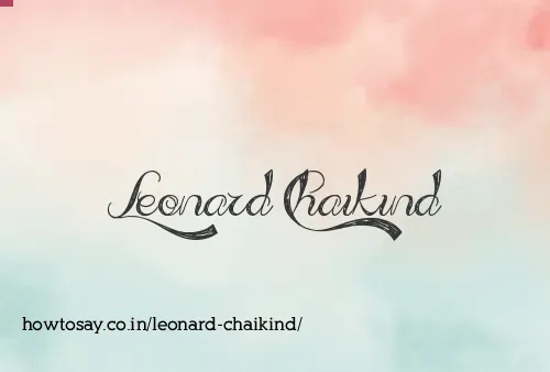 Leonard Chaikind