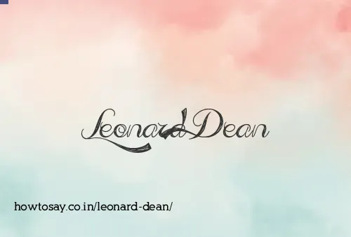 Leonard Dean