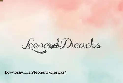 Leonard Diericks