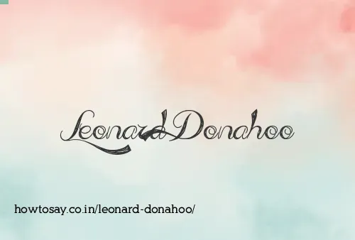 Leonard Donahoo