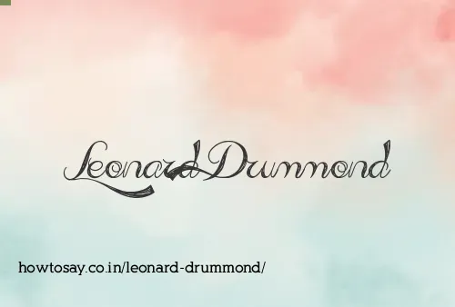 Leonard Drummond
