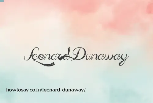 Leonard Dunaway