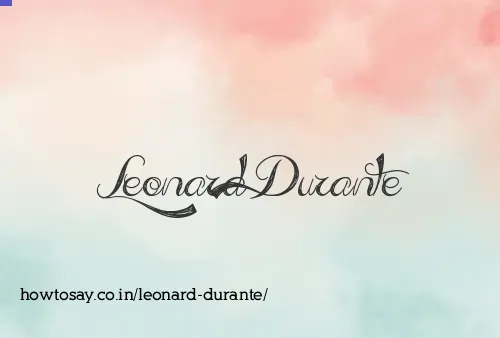 Leonard Durante
