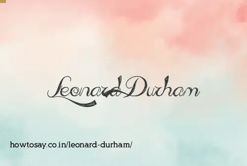 Leonard Durham