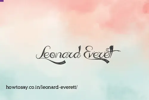 Leonard Everett