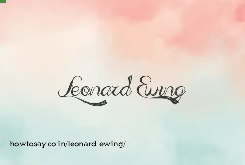 Leonard Ewing