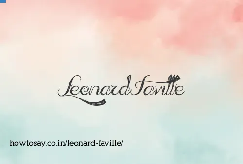 Leonard Faville