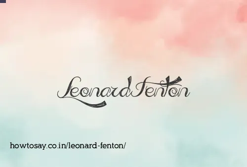 Leonard Fenton