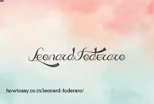 Leonard Foderaro