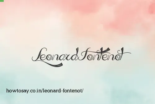 Leonard Fontenot