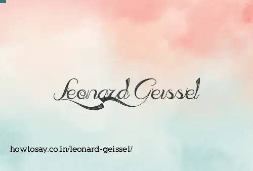 Leonard Geissel