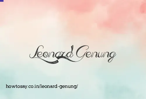 Leonard Genung