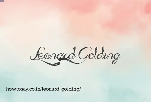 Leonard Golding