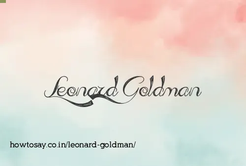 Leonard Goldman