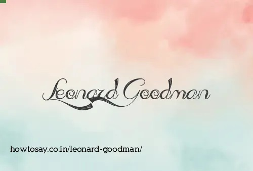 Leonard Goodman