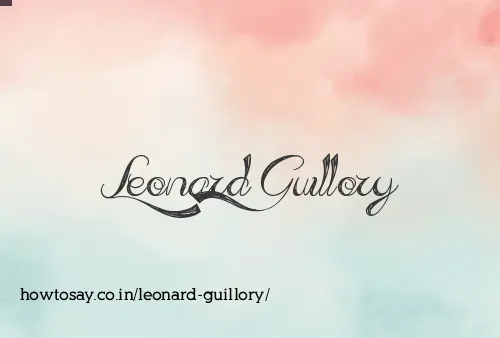 Leonard Guillory