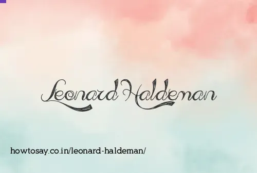 Leonard Haldeman