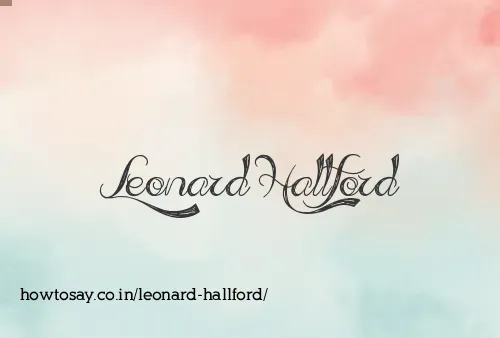 Leonard Hallford
