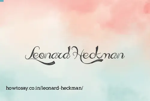 Leonard Heckman