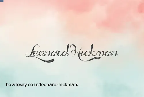 Leonard Hickman