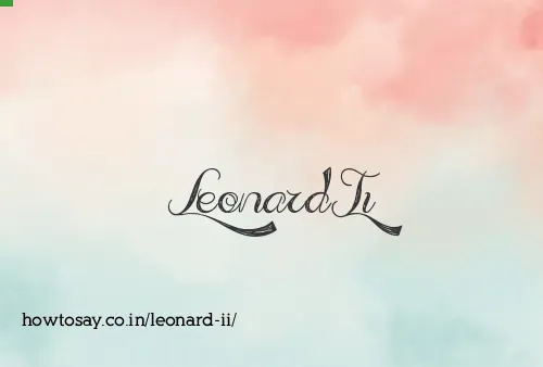 Leonard Ii