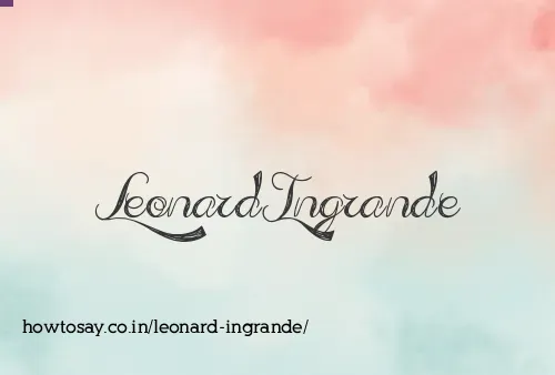 Leonard Ingrande