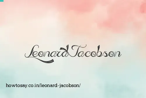 Leonard Jacobson