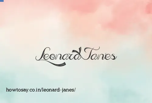 Leonard Janes