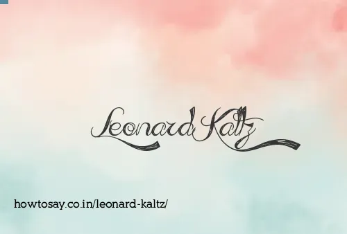 Leonard Kaltz