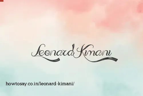 Leonard Kimani