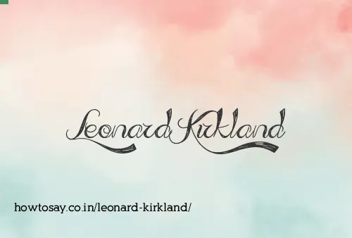 Leonard Kirkland