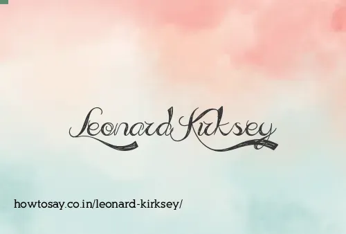 Leonard Kirksey