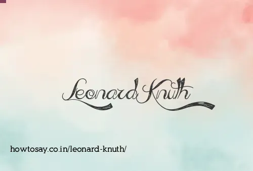 Leonard Knuth