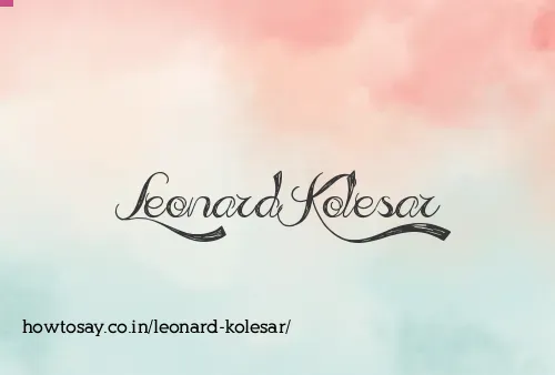Leonard Kolesar