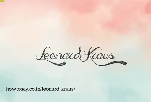 Leonard Kraus