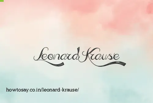 Leonard Krause