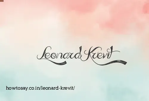 Leonard Krevit