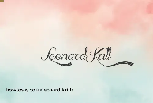 Leonard Krill