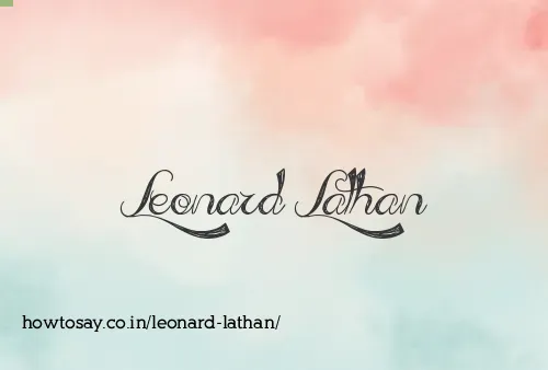 Leonard Lathan