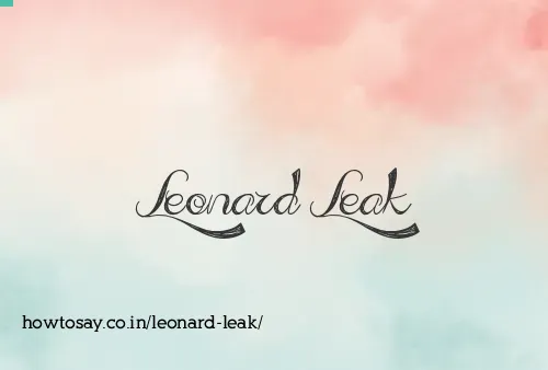Leonard Leak