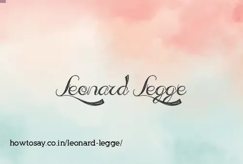 Leonard Legge
